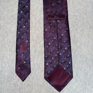 Brioni Wine and Purple Silk Tie